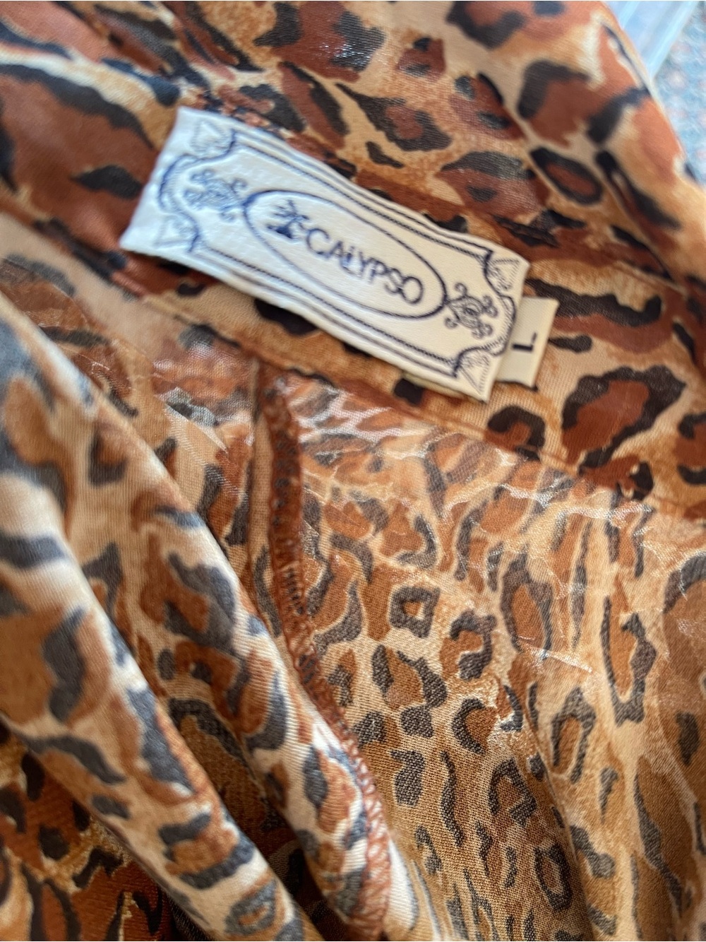 Large Leopard Print Button Up - Picture 7 of 7